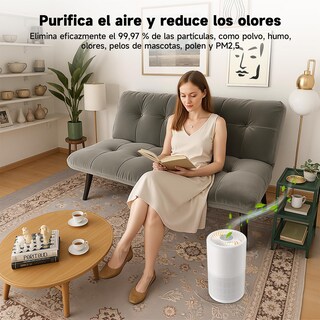 Foto 2 | Foto 2 | Purificador De Aire Portátil Para Casa/oficina - Filtro Hepa De 3 Etapas H13 Elimina 99.97% De Alérgenos Humo Olores Y Partícu