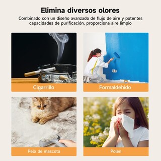 Foto 5 | Foto 5 | Purificador De Aire Portátil Para Casa/oficina - Filtro Hepa De 3 Etapas H13 Elimina 99.97% De Alérgenos  Humo  Olores Y Partícu