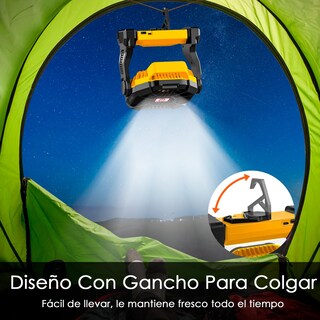 Foto 5 | Foto 5 | Ventilador Portátil De Camping lostrain 10400mah Ventilador Para Acampar Recargable Con Luz Y Gancho abanico De Camping Silencio