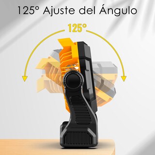 Foto 6 | Foto 6 | Ventilador Portátil De Camping lostrain 10400mah Ventilador Para Acampar Recargable Con Luz Y Gancho abanico De Camping Silencio