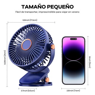 Foto 4 | Foto 4 | Flydog Usb Ventilador Escritorio ultrasilencioso 10000mah Capacidad De Batería Luz Nocturna Led 5 Velocidades Viento Pequeñ