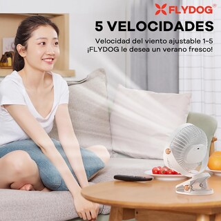 Foto 2 | Foto 2 | Flydog Usb Ventilador Escritorio ultrasilencioso 10000mah Capacidad De Batería Luz Nocturna Led 5 Velocidades Viento Pequeñ
