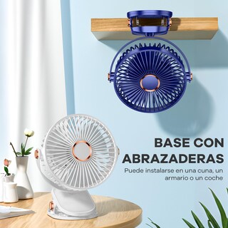 Foto 4 | Foto 4 | Flydog Usb Ventilador Escritorio ultrasilencioso 10000mah Capacidad De Batería Luz Nocturna Led 5 Velocidades Viento Pequeñ