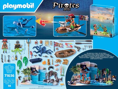 Foto 6 | Foto 6 | Calendario De Adviento Playmobil Pirates 71636 Con 24 Sorpresas - Venta Internacional.