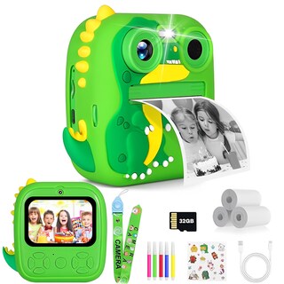 Foto 1 | Foto 1 | Yowndsn Cámara Digital Instantánea Para Niños 1080p Cámara Digital Niños Con 2 8'' Grande Pantalla Hd Doble Camara Flash Tar