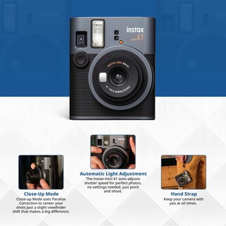 Foto 4 | Foto 4 | Fujifilm Instax Mini 41 Cámara De Película Instantánea Con Paquete De Fotos Sunshine... (cámara + 1 Paquete Doble)