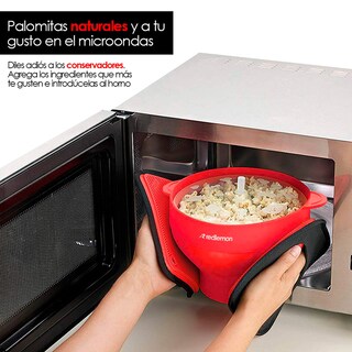 Foto 4 | Foto 4 | Para Microondas De Silicón Palomitas Sin Utilizar Aceite De Rápida Preparación Capacidad Para Hasta 15 Tazas De Maíz