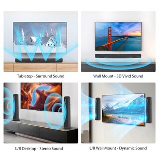 Foto 2 | Foto 2 | Barra De Sonido Assistrust Para Smart Tv Barra De Sonido De 90 W Con Conexión Bluetooth/arc/óptica/aux Aumento Automático De V