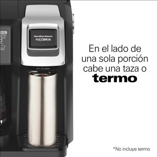 Foto 4 | Foto 4 | Hamilton Beach Cafetera Trío Flexbrew Con 2 Opciones De Café Negra (49976) 12 Tazas