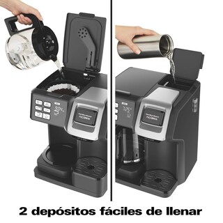 Foto 5 | Foto 5 | Hamilton Beach Cafetera Trío Flexbrew Con 2 Opciones De Café Negra (49976) 12 Tazas