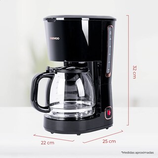 Foto 5 | Foto 5 | Daewoo Cafetera Automática Negra Daewoo 1.5 Lts. Antigoteo Luz Indicadora Filtro Desmontable Indicador De Agua Potencia De