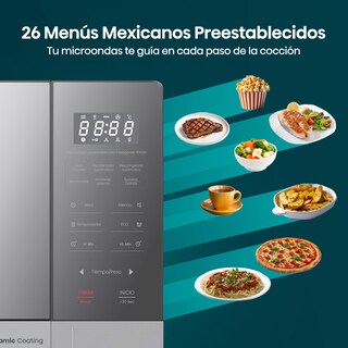 Foto 5 | Foto 5 | Hisense 0.9 C.f. Microondas 26menús Mexicanos Preestablecidos Cristal De Seguridad Revestimiento Cerámico Eco Y Mute Cocina