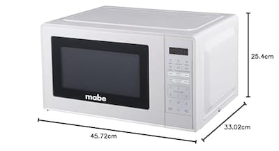 Foto 6 | Foto 6 | Mabe - Horno De Microondas 0.7 Pies Cúbicos (20 L) 120 V Blanco - Hmm07bb