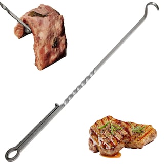 Foto 3 | Foto 3 | Heidouse Gancho De Carne Aleta De Alimentos Coleta Metal 14 Pulgadas Altava Carne Reversible Y Reutilizable Para Asar