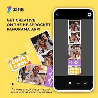 Foto 5 | Foto 5 | Hp Sprocket Panorama 16.4' (5 Meter) Zink Paper Roll - Zink Zero Ink Sticky Backing Smudge-proof Photo Paper Roll