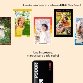 Foto 5 | Foto 5 | Kodak Mini 3 Retro 4pass Impresora De Fotos Portátil (7 6x7 6cm) + Pack Con 68 Hojas Negro
