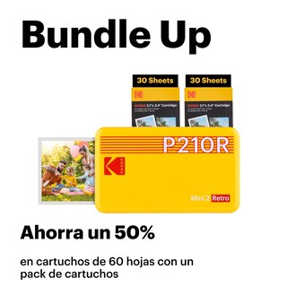 Foto 2 | Foto 2 | Kodak Mini 2 Retro 4pass Impresora De Fotos Portátil (5 3x8 6cm) + Pack Con 68 Hojas Amarillo