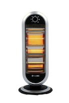 Travelaire | Calentador Eléctrico De Cuarzo | Potencia 400/800 / 1200 W/tamaño 70 X 30.5 X 30.5 Cm | Color Negro Con Gris | Mode