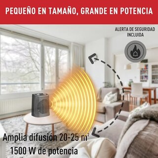 Foto 2 | Foto 2 | Calefactor Eléctrico T-fal Comfort Compact 2en1 Función De Aire Frío 1500w Silencioso Se2330x1