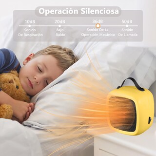 Foto 4 | Foto 4 | Ehrhdkns Calefactor Eléctrico De Habitación Portátil 500w Calentador Ajustable De 2 Etapas Protección Contra Sobrecalentamien