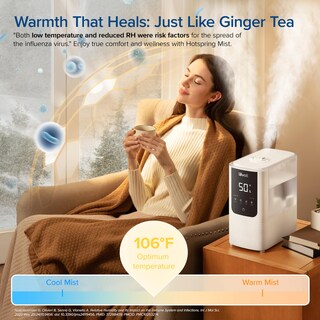 Foto 4 | Foto 4 | Levoit Humidificadores Para Recámara Y Hogar Humidificador De Aire Inteligente De Niebla Cálida Y Fría Para Habitación Grande