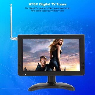 Foto 5 | Foto 5 | Tv Portátil Para Automóviles 1080p Estéreo De Alta Sensibilidad Tv Digital Sintonizador De Atsc Para Auto Radio Fm (10 Inch At