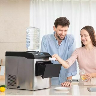 Foto 4 | Foto 4 | Mastery Brand Maquina De Hielo Y Dispensador De Agua Para Garrafon 2 En 1 Producción De 25kg Por Dia Ice Maker De Acero Inoxida