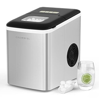 Foto 1 | Foto 1 | Crownful Máquina Para Hacer Hielo Para Encimera 9 Cubitos De Hielo Listos En 7 Minutos Cubos De Hielo Bala De 26 Libras En 24