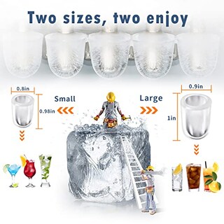 Foto 3 | Foto 3 | Crownful Máquina Para Hacer Hielo Para Encimera 9 Cubitos De Hielo Listos En 7 Minutos Cubos De Hielo Bala De 26 Libras En 24