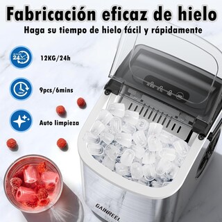 Foto 2 | Foto 2 | Fabricador De Hielo De Encimera Máquina De Hielo Portátil Con Autolimpieza 26.5lbs/24hrs 9 Cubitos De Hielo En 6 Minutos Ces