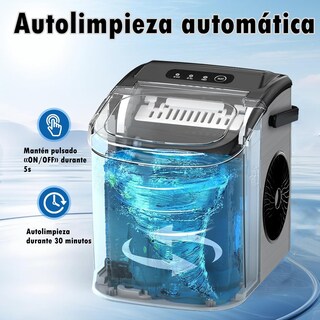 Foto 5 | Foto 5 | Fabricador De Hielo De Encimera Máquina De Hielo Portátil Con Autolimpieza 26.5lbs/24hrs 9 Cubitos De Hielo En 6 Minutos Ces