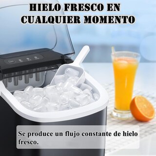Foto 3 | Foto 3 | Fabricador De Hielo De Encimera Máquina De Hielo Portátil Con Autolimpieza 26.5lbs/24hrs 9 Cubitos De Hielo En 6 Minutos Ces