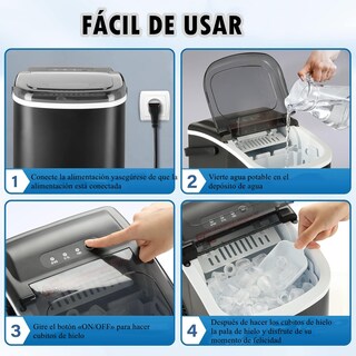 Foto 5 | Foto 5 | Fabricador De Hielo De Encimera Máquina De Hielo Portátil Con Autolimpieza 26.5lbs/24hrs 9 Cubitos De Hielo En 6 Minutos Ces