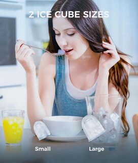Foto 3 | Foto 3 | Ecozy Maquina Para Hacer Hielo Maquina De Hielo Portátil Con Autolimpieza 9 Cubitos De Hielo En 6 Minutos 26 Libras En 24 Hor