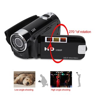Foto 3 | Foto 3 | Videocámara Portátil De Video 1080p Fhd 16x Zoom Digital Cámara Digital Trabar Dv Con Sensor Coms Altavoz Incorporado Pantall