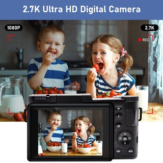 Foto 3 | Foto 3 | Zimcti Cámara De Video Cá Mara Digital 30 Millones Full Hd 2.7k Con Pantalla Flip Hd R2s(está Ndar + Lente Gran Angular + Tarjet