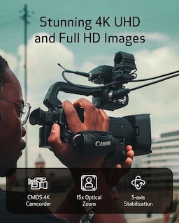 Foto 3 | Foto 3 | Canon Xa70 Pro Videocámara Sensor Cmos 4k Uhd De 1 Pulgada Doble Píxel Cmos Af Zoom Óptico De 15x Zoom Digital De 600x Estab