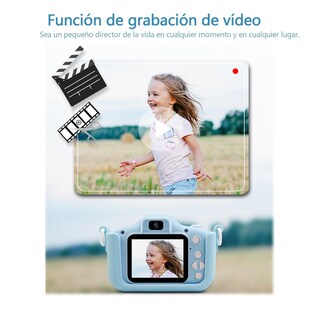 Foto 4 | Foto 4 | Camara Para Niños Digital 20mp 1080p Camara Fotografica Niños Hd Videocámara Cámara Selfie Recargable Con Pantalla De 1.9 Pulga