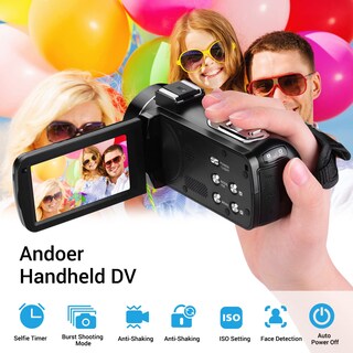 Foto 5 | Foto 5 | Camerina Camara De Video Digital Profesional Dv De Mano 4k Videocámara Con Sensor Cmos Camara De Mano Con Lente Gran Angular De