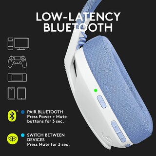 Foto 2 | Foto 2 | Logitech G435 Lightspeed Y Auriculares Inalámbricos Bluetooth Para Juegos - Ligero - Blanco (reacondicionado)