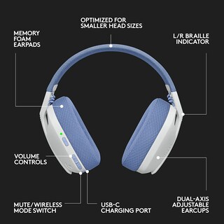 Foto 5 | Foto 5 | Logitech G435 Lightspeed Y Auriculares Inalámbricos Bluetooth Para Juegos - Ligero - Blanco (reacondicionado)