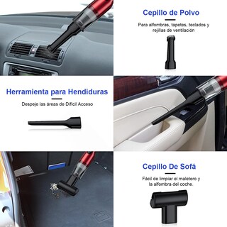 Foto 2 | Foto 2 | Rugnadoo Aspiradora De Mano Aspiradora Para Auto Inalambrica Usb Carga Rapida 12000pa Plumero De Aire Comprimido Eléctrico