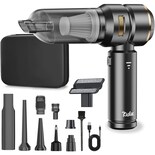 Kisfam Aspiradora Para Auto Aspiradora Mini De Alta Potencia 22000pa Recargable Aspiradora De Mano Soplador De Aire Inalámbri