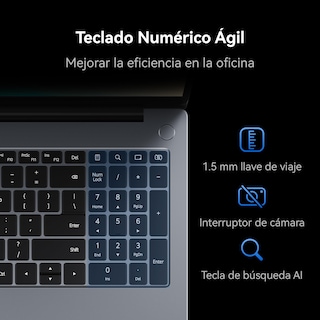 Foto 5 | Foto 5 | Huawei Laptop Thin & Light Matebook D 16 Intel 12th Core I5-12450h 16gb+512gb Win11 Type-c Fast Charging Fingerprint Plateado