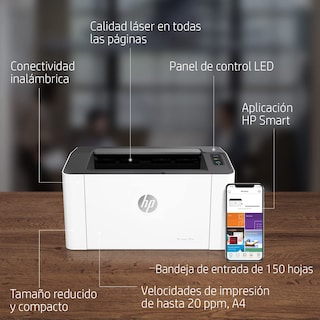 Foto 5 | Foto 5 | Hp Impresora Laser 107w Láser Impresión En Negro Wi-fi Usb Impresión Y Escanéo Desde Hp Smart App Apple Air Print Bandeja