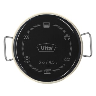 Foto 3 | Foto 3 | Vita Vitro Acciaio Arrocera Premium De 28 Cm Color Blanco Resistente A Rayaduras Apto Para Cualquier Tipo De Estufa Horno Y A