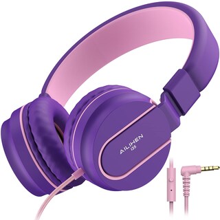 Foto 1 | Foto 1 | Ailihen I35 - Auriculares De Diadema Para Niños Con Micrófono Plegables Ajustables Para La Escuela Teléfonos Móviles Compu