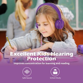 Foto 3 | Foto 3 | Ailihen I35 - Auriculares De Diadema Para Niños Con Micrófono Plegables Ajustables Para La Escuela Teléfonos Móviles Compu
