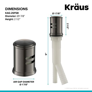 Foto 4 | Foto 4 | Kraus Kag-2sfsb - Espacio De Aire Para Lavaplatos Sin Manchas Color Negro