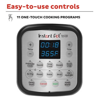 Foto 5 | Foto 5 | Instant Pot Duo Crisp 11 En 1 Freidora De Aire Y Olla Eléctrica A Presión Combinada Con Tapas Multicocina Que Fritas Vapores C